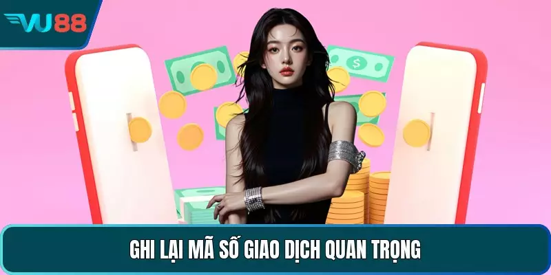 Ghi lại mã số giao dịch quan trọng