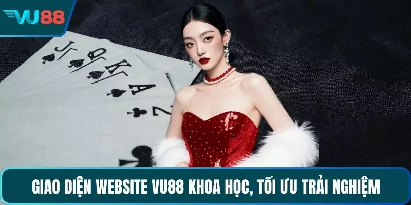 Giao diện website VU88 khoa học, tối ưu trải nghiệm