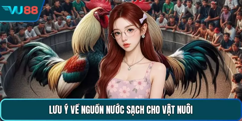 Lưu ý về nguồn nước sạch cho vật nuôi